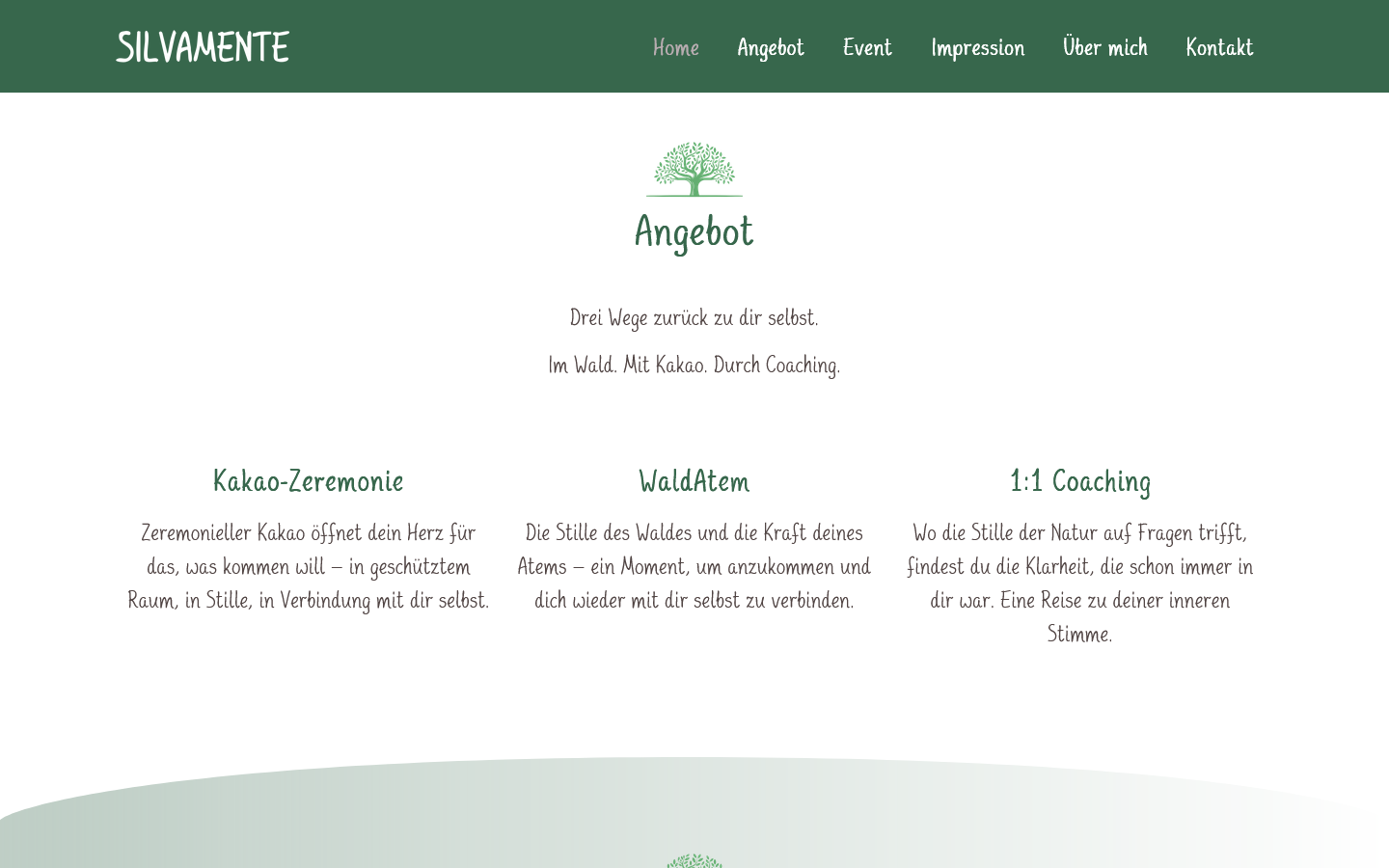 Silvamente Natürlich du selbst sein. - silvamente.ch